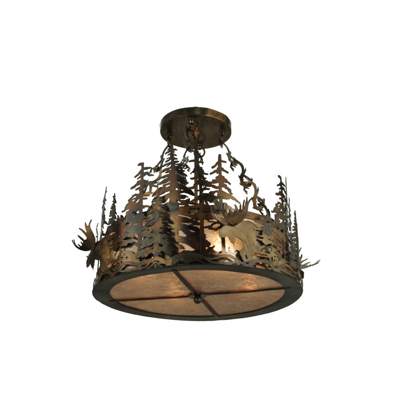 Moose At Dusk 4 - Light Chandelier