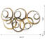 Pièce ornementale de 38,5 x 22 x 4,2 po en feuille d'or, décoration de bureau de chambre à coucher de salon, fabrication en métal robuste, méthode d'installation simple, fabrication en fer 38,5 x 22 x 4,2 po, convient à la chambre à coucher, structure stable, facile