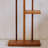 Teak Wood Shelf with Smooth Finish and Curved Edge