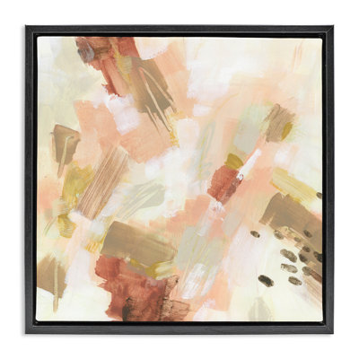 "Pale Abstract with Speckles", art mural sur toile flottante par June Erica Vess