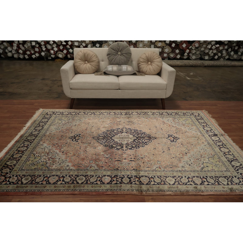 Tapis traditionnel élégant en soie pure 6x8