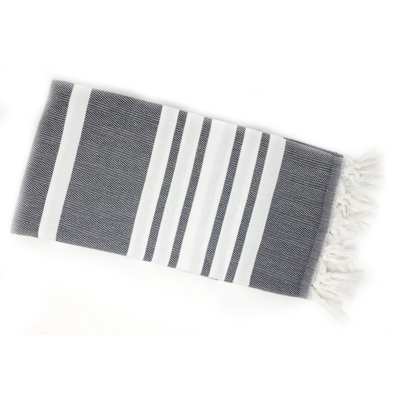 Cotton Ultra Light Beach Towel, Charcoal