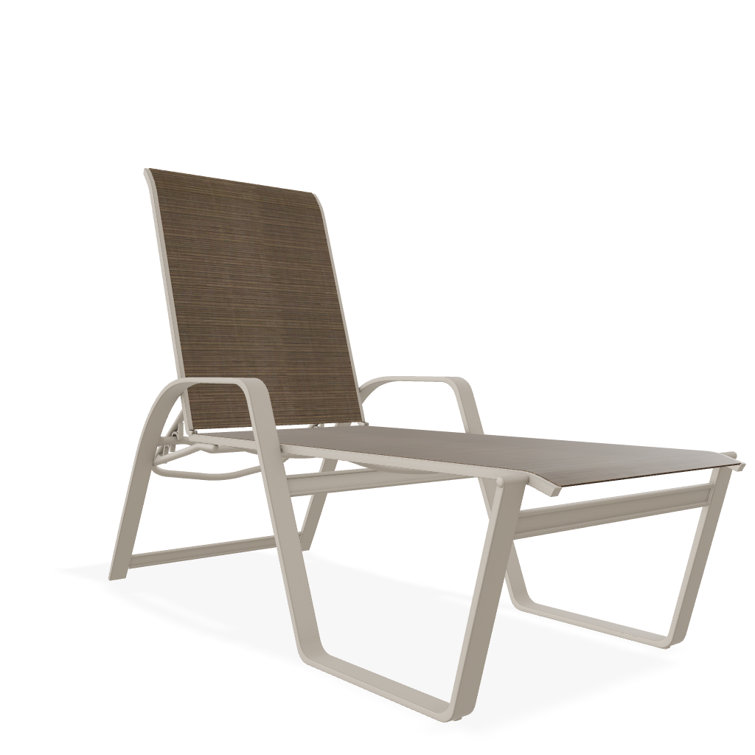 Holna Outdoor Rust-Resistant Metal Chaise Lounge
