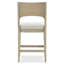 Solaria Upholstered Stool with Solid Wood Frame-70468094