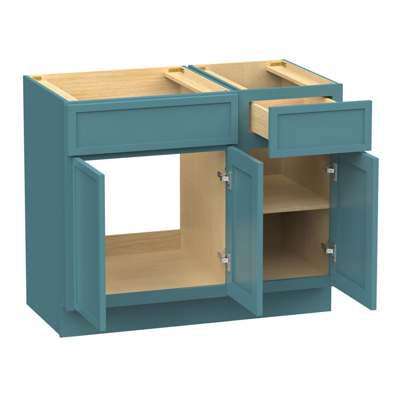 Base de meuble-lavabo simple 39 po seulement, Sarcelle