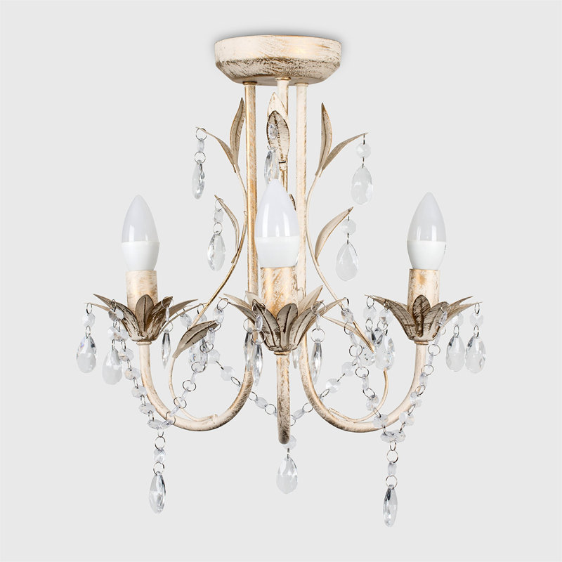 URBNLIVING 3 - Light Crystal Chandelier