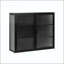 Armoire murale à porte en verre 27,56 po avec rangement à trois niveaux-126619664