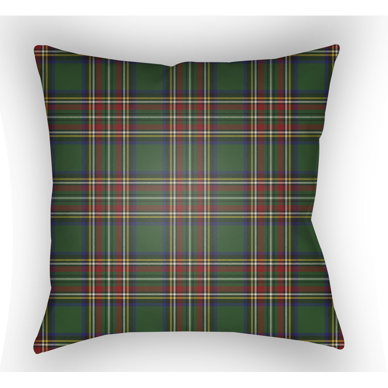 Pittsburg Indoor Outdoor Throw Pillow, Green/Yellow/Red/Blue, 20" H x 20" W x 4" D