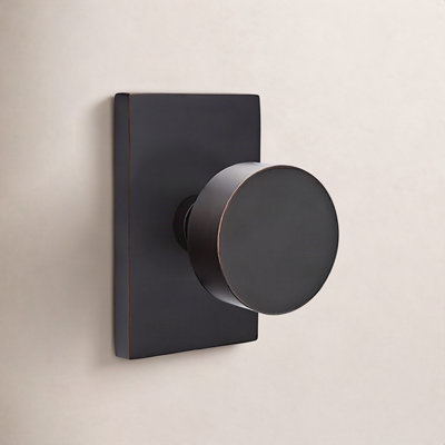 Privacy Door Knob with Rectangular Rosette