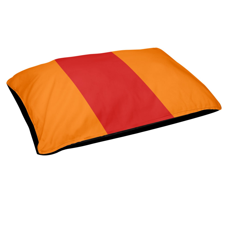 Coussin Atlanta, Moyen (H 6,5 po x l 40 po x P 30 po), Orange / Rouge