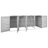 9.08 ft. W x 2.54 ft. D Stainless Steel Horizontal Garbage Shed-73407300