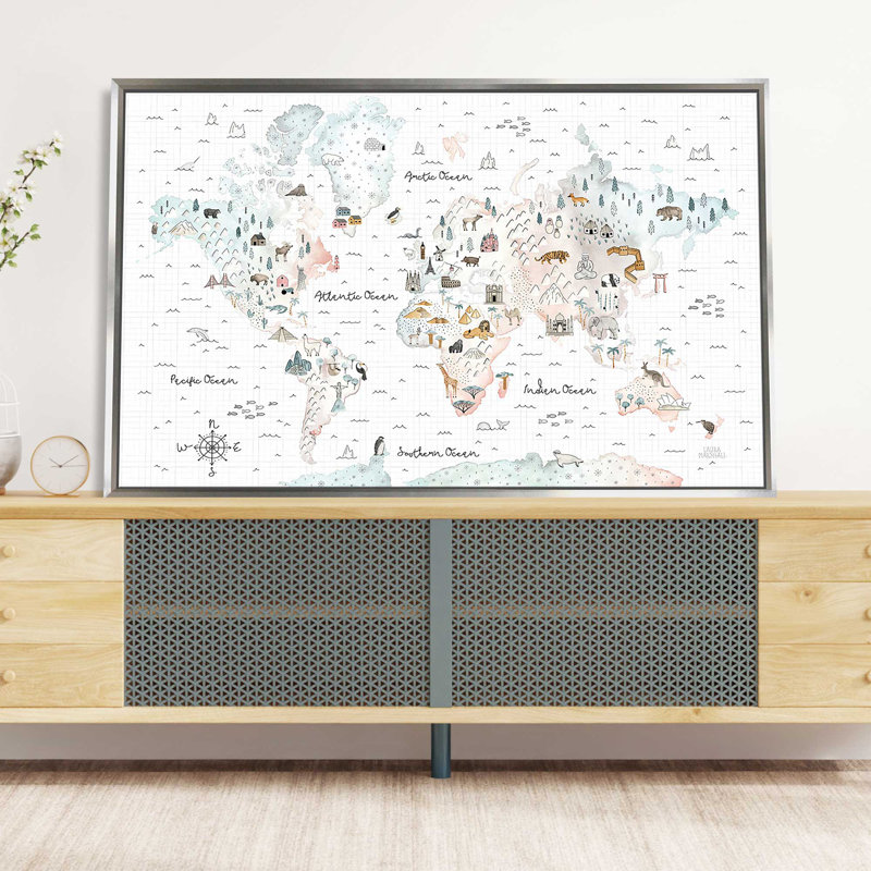 World Traveller I - Imprimé, L 43,5 po x H 27,5 po