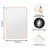 Viridiana Metal Rectangle Wall Mirror-1206740501-1206740504