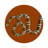 Serpent Burnt Orange Rectangle Tabletop Set