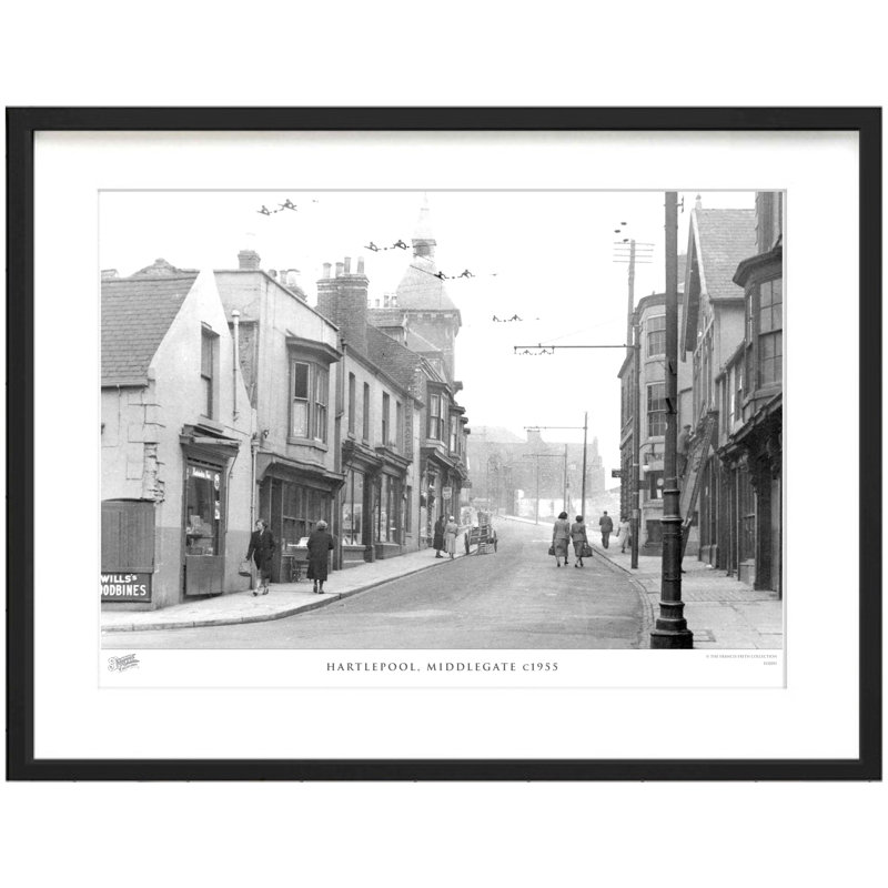 Hartlepool, Middlegate C1955 - Single Picture Frame Print, 40cm H x 50cm W x 2.3cm D