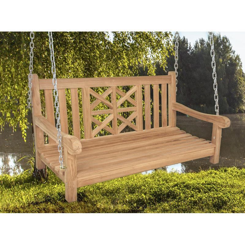 Chrisan 2 Person Teak Porch Swing