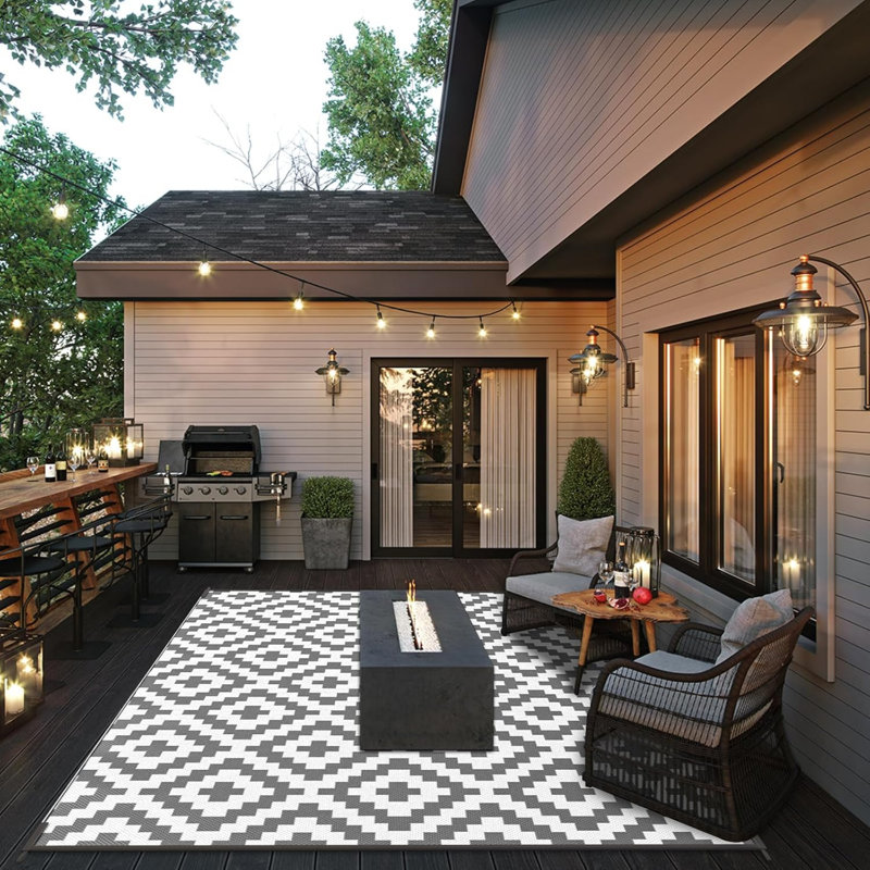 Non-Slip Geometric Doormat