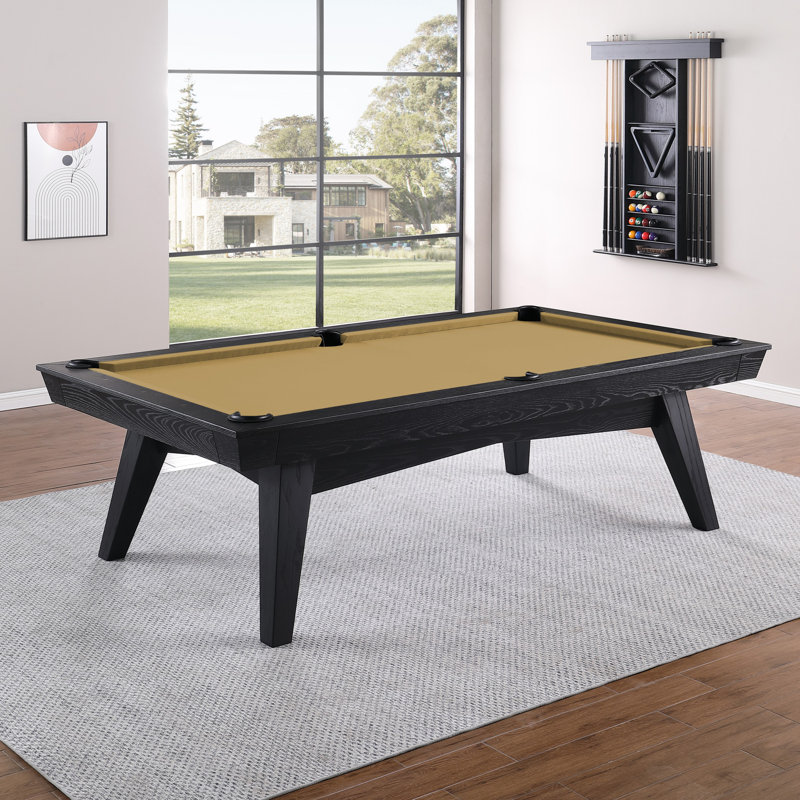 Table de billard sans ardoise ModArt, 7 pi, Doré, Bois de frêne noir