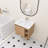 Benvolio 24.02'' Single Bathroom Vanity with Ceramic Top