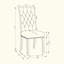 Ensemble de 2 chaises d'appoint rembourrées en tissu, beige et noir fumé