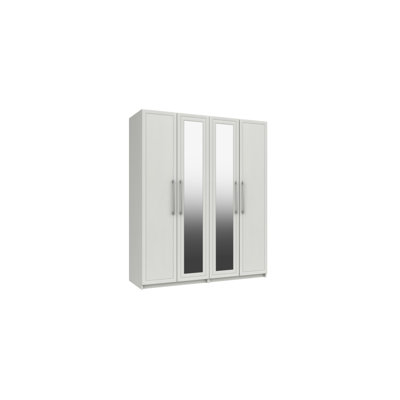 Allenna 4 Door Manufactured Wood Wardrobe