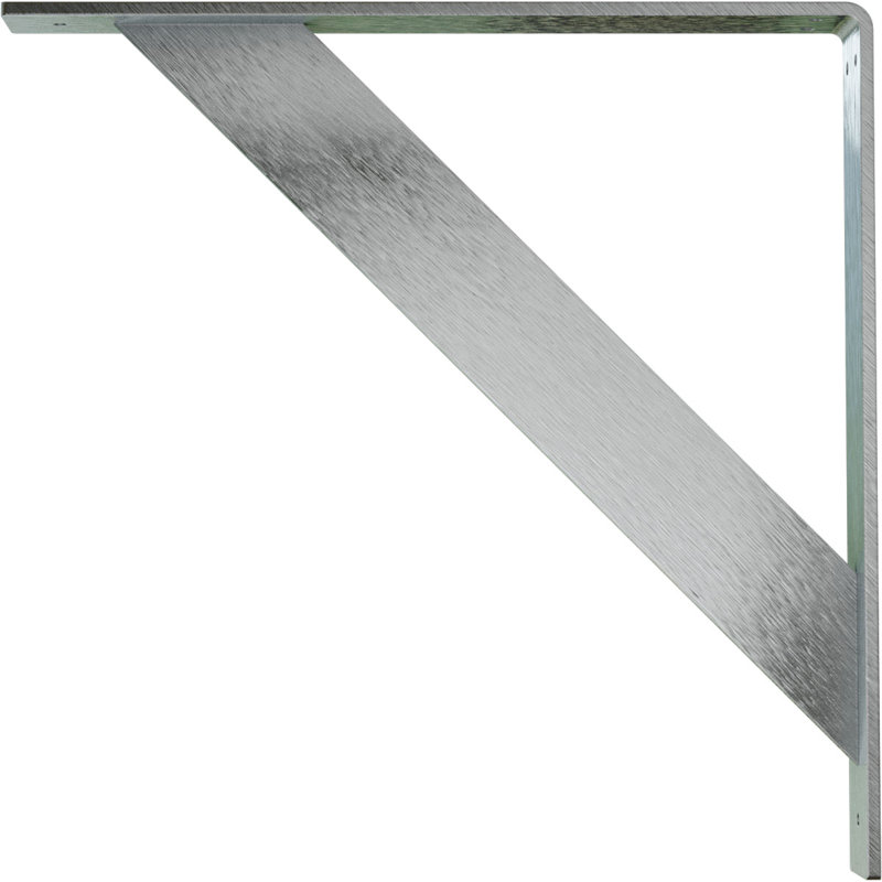 Support traditionnel en acier, H 16 po x l 2 po x P 16 po, Acier non fini