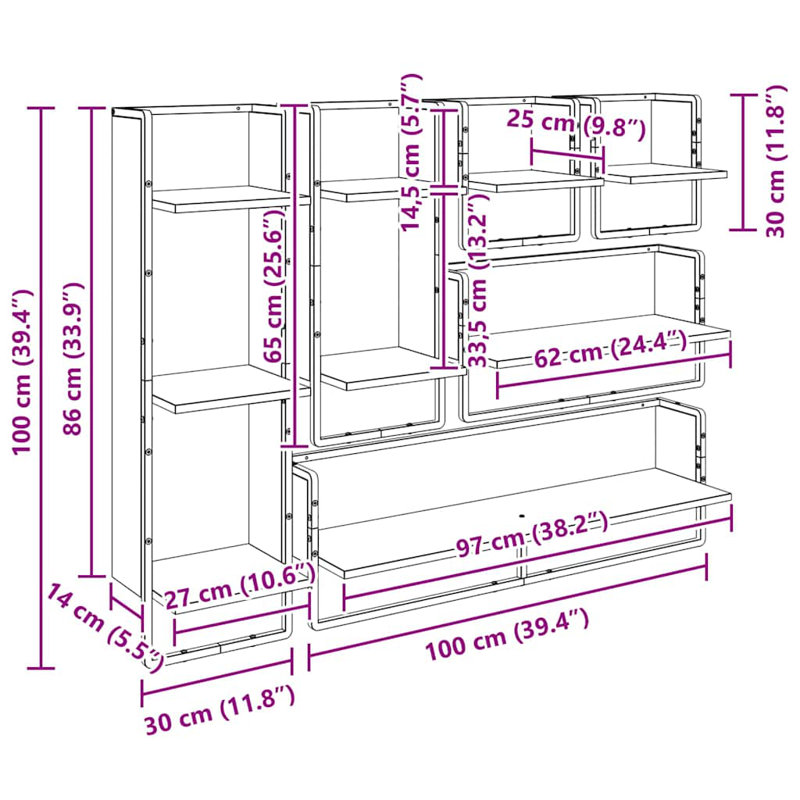Floating Shelf, Old Wood