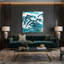 «Hawaiian Leaping Dolphins», art mural sur toile bleue-2026291939