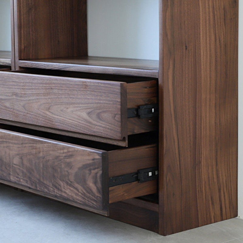 Classic black walnut bookcase
