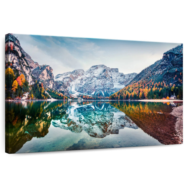 Paysage d'Alvord Lake Braies, H 16 po x l 24 po