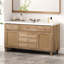 Meuble-lavabo de salle de bain de 60 po de long avec lavabo, rangement intelligent dans les tiroirs et les armoires, élégant pied de pin moderne argenté de 60 po pour plus de fonctionnalité-521379383