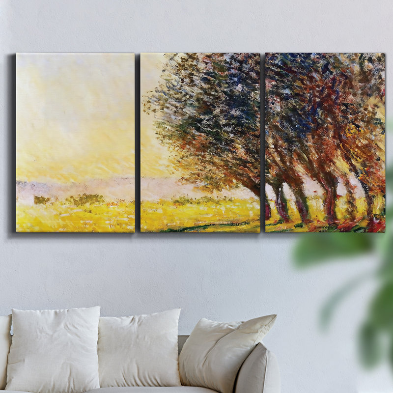 «Blaze Of Glory» sur toile, reproduction de 3 pièces, H 36 po x l 72 po x P 2 po