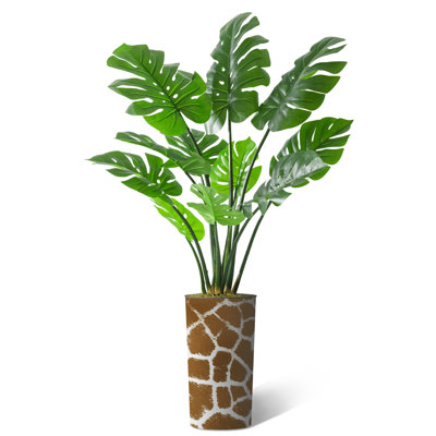 Faux Greenery Large Artificial Monstera Silk Plants Indoor and Outdoor Fake Floor Trees on Sale