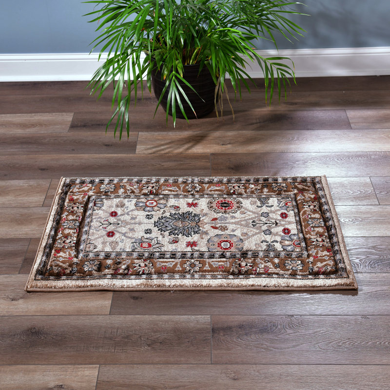 Sproule Floral Indoor Rug, Round 5'2"