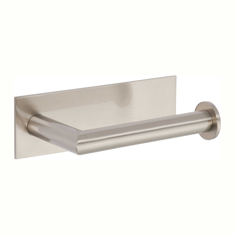 Surface Open on Right Toilet Paper Holder, Satin Nickel
