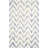 Chou Hand Tufted Wool/Cotton Geometric Rug in Ivory/Blue-16763183