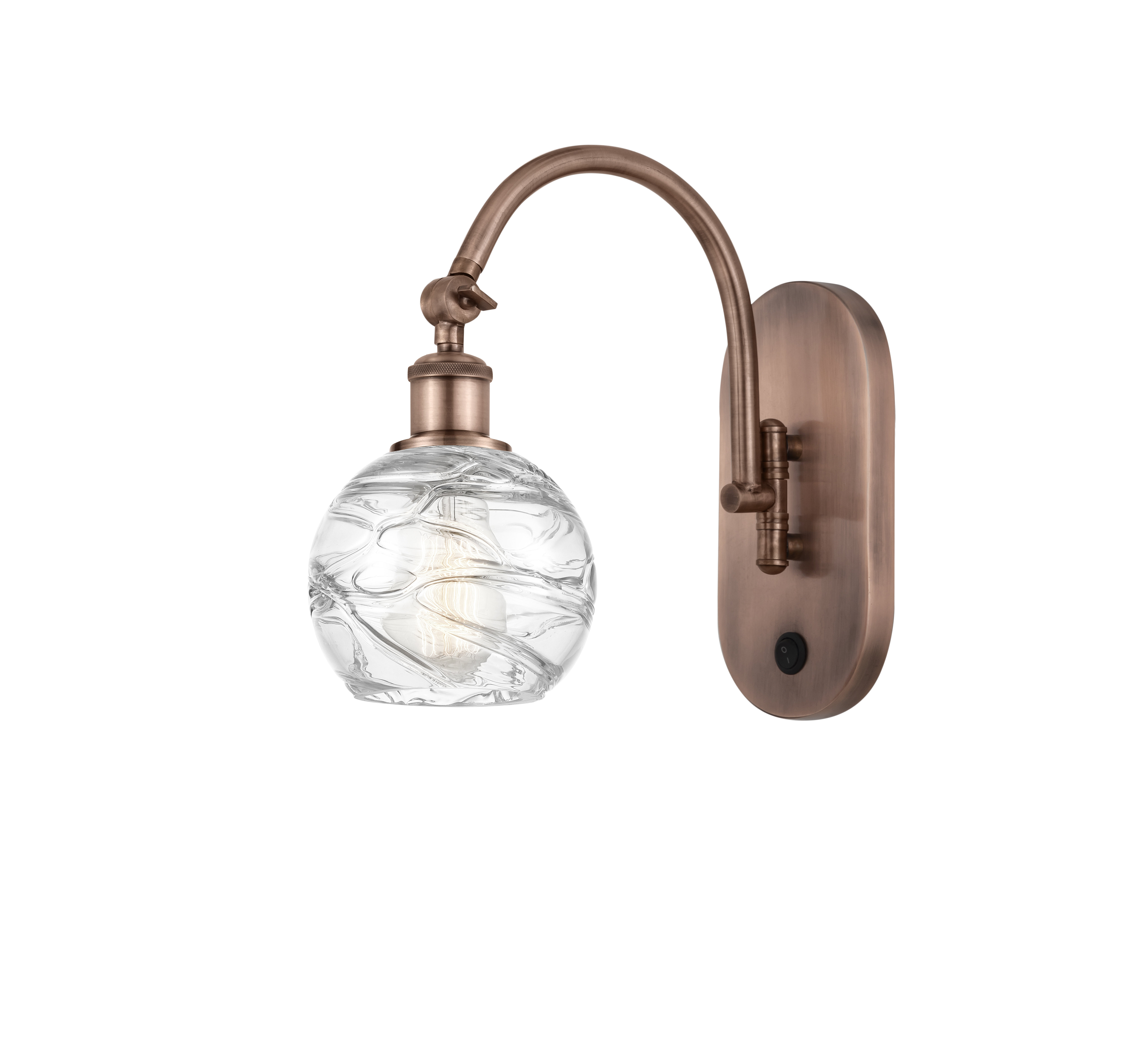 Innovations Lighting Athens Deco Swirl Steel Swing Arm Sconce Wayfair   Athens Deco Swirl Steel Swing Arm Sconce 