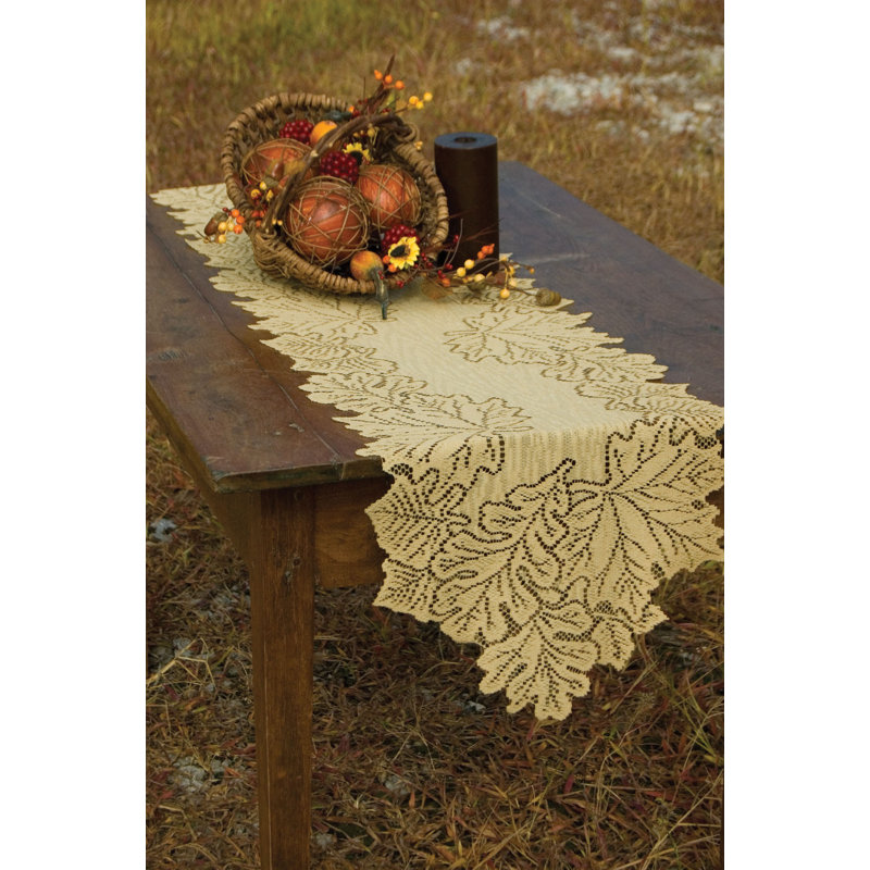 Eswer Floral Table Runner, Goldenrod