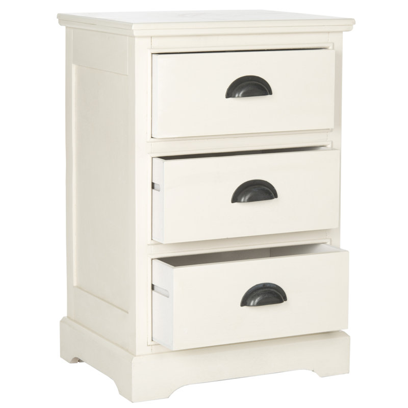 Jonesport 3 - Drawer End Table, White