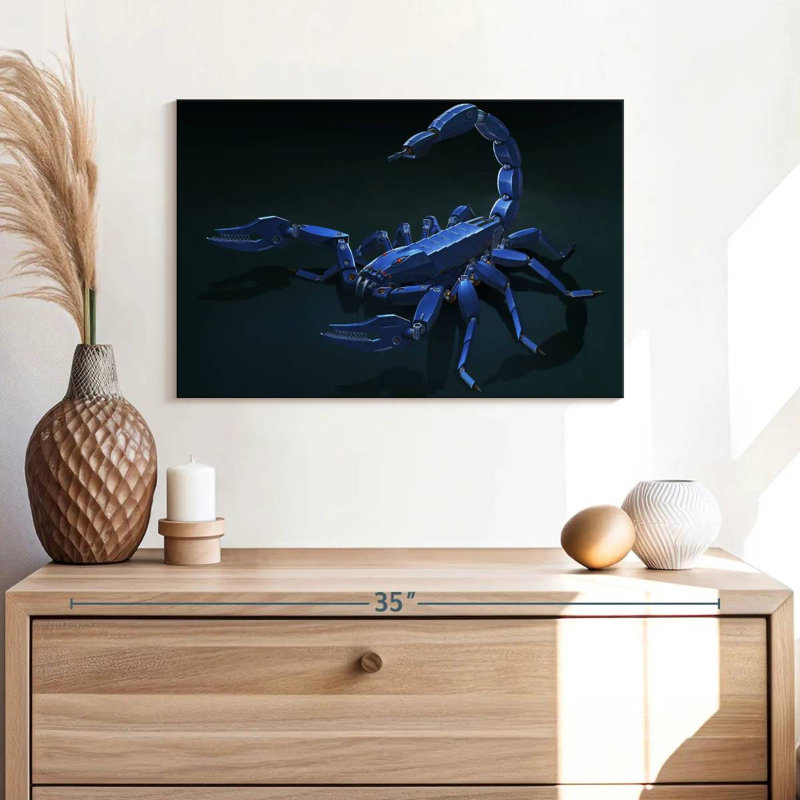 Scorpion en métal Kelan, H 16 po x l 24 po