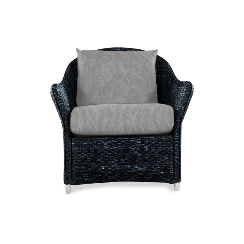 Weekend Retreat Outdoor Lounge Chair, Demo Stone, Ebony