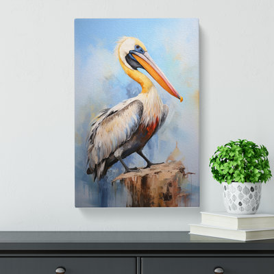 Pelican Modern Art - Wrapped Canvas