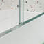 Porte de douche de baignoire, porte coulissante, avec verre trempé de 1/4 po 56-60 po x 58 po-117672401