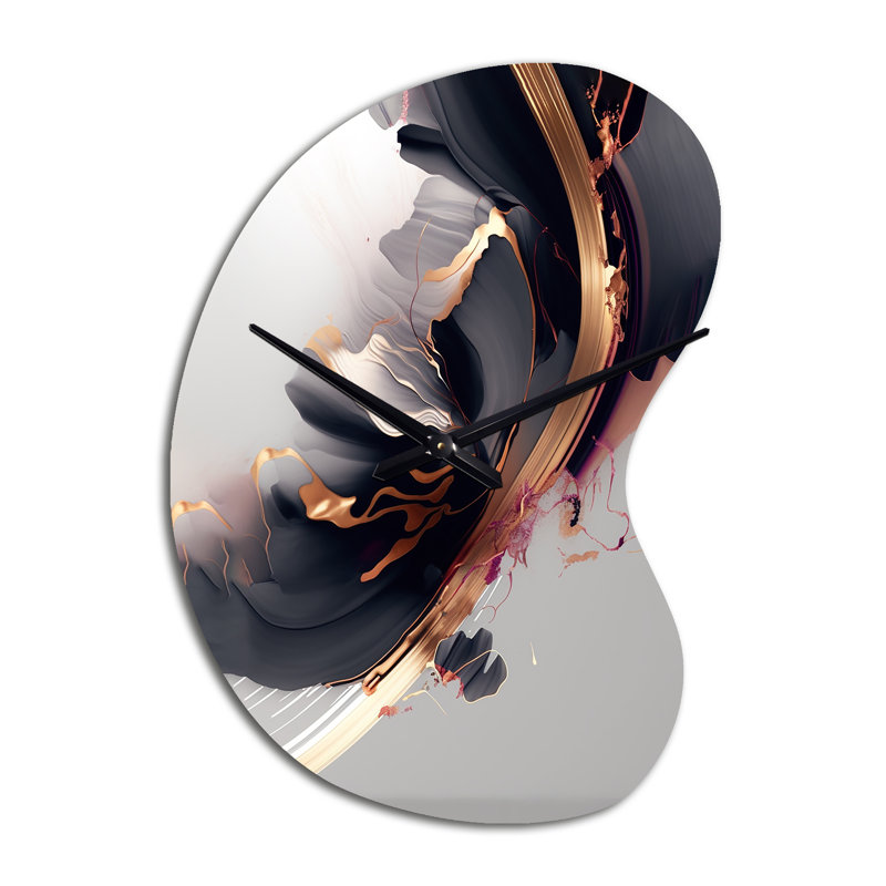 Horloge murale Haniff Rosegold, Grand