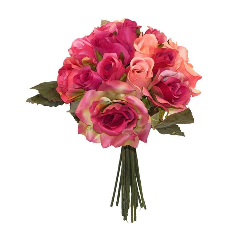 Bouquet de rose mélangé, H 18 po x l 4 po x P 3 po