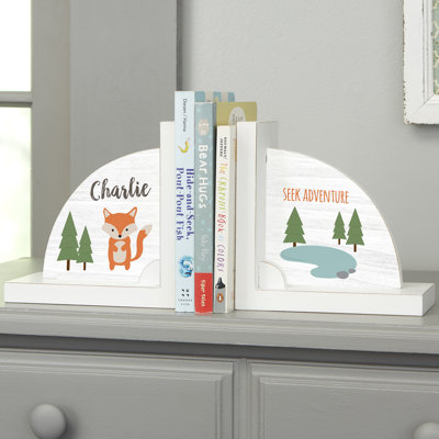 Serre-livres personnalisés Woodland Adventure Fox