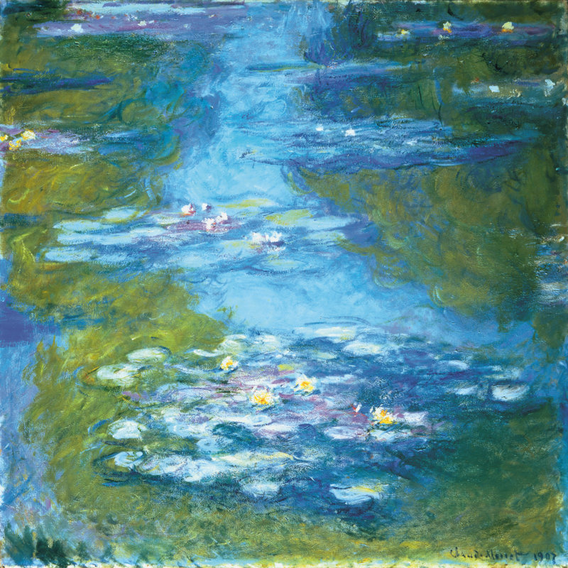Nymphéas by Claude Monet - Wrapped Canvas Painting, 122cm H x 122cm W x 3.8cm D