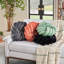  Housse de coussin circulaire en polyester-88598907
