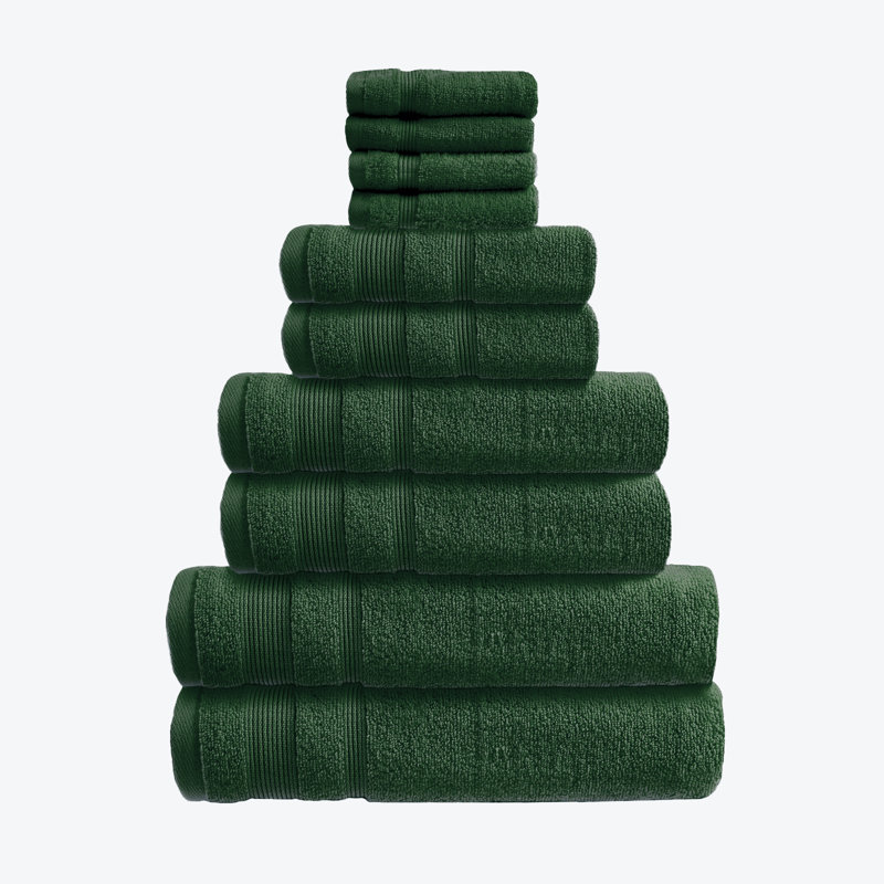 Baljiwan 10 Piece Chemical-Free and Sustainable Quick Dry Multi-Size Bale, Dark Green