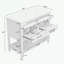 Meuble-lavabo de salle de bain avec lavabo, tiroirs d'extension et tablette ouverte-1029909084
